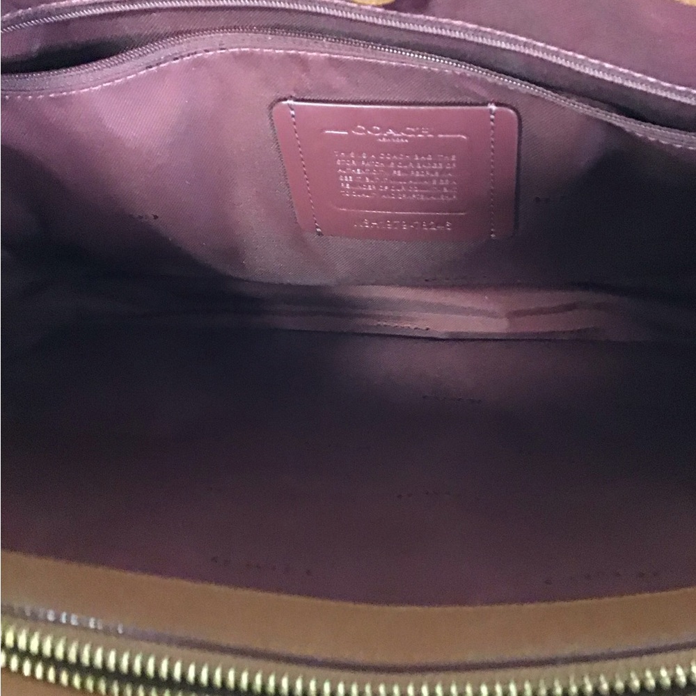 Coach 78246 Tan Crossgrain Leather Folio Large Business Tote Dustbag - Picture 7 of 16